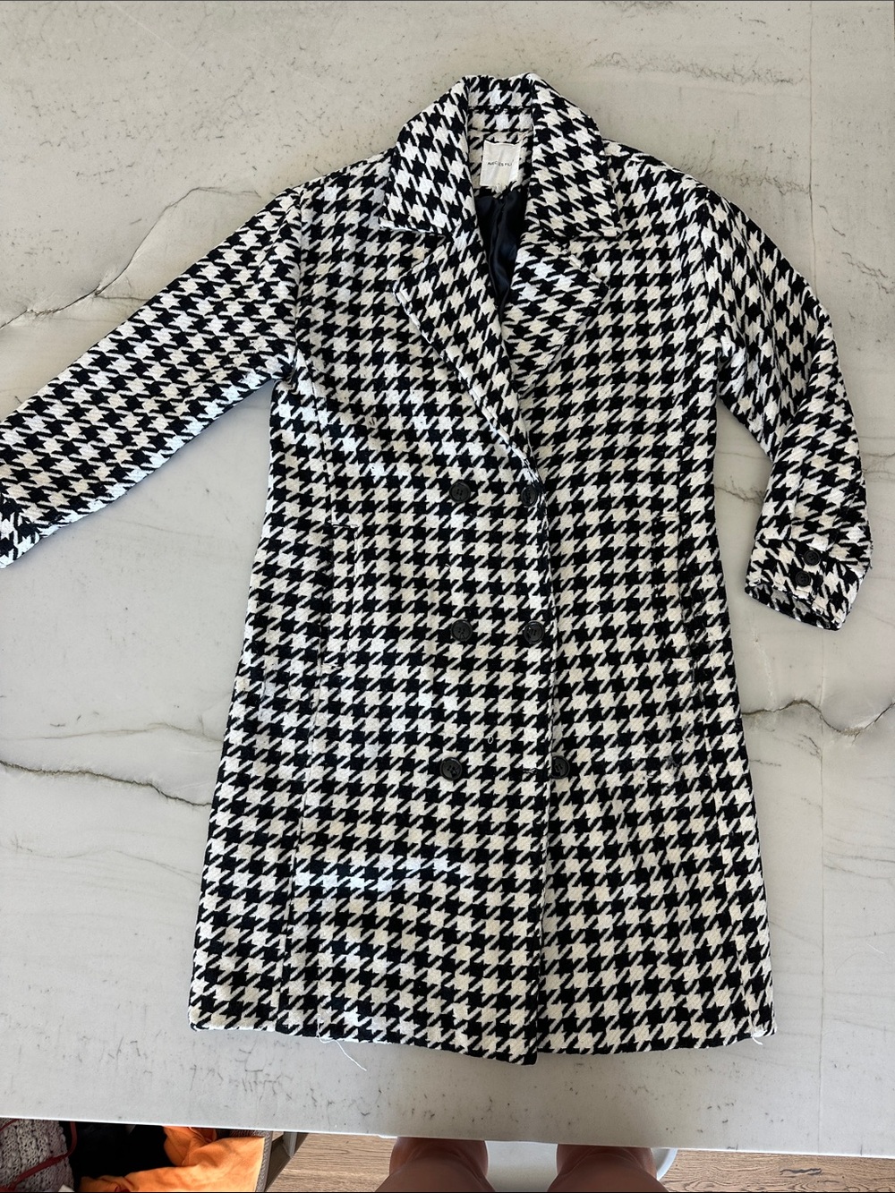 Avec Les Filles Black and White Houndstooth Jacket